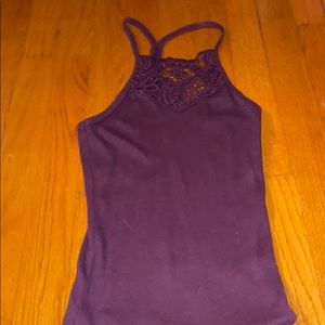 aeropostale laced halter tank
